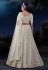 Off white georgette circular lehenga choli 90009