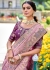 Banarasi Silk Saree with blouse in Violet and Purple 6201