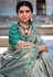 Banarasi Silk Saree with blouse in Dusty Green 6202