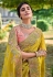 Banarasi Silk Saree with blouse in Yellow and Peach 6204