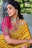 Banarasi Silk Saree with blouse in Yellow and Pink 6206