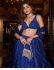 Bollywood Model Royal blue georgette wedding lehenga