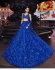 Bollywood Model Royal blue georgette wedding lehenga