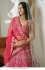 Bollywood Model Pink silk heavy wedding lehenga choli