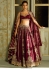 Bollywood Model Maroon Kasturi silk heavy wedding lehenga choli