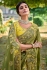 Fancy Silk Saree with blouse in Mehandi green and Yellow 6213