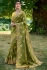 Fancy Silk Saree with blouse in Mehandi green and Yellow 6213