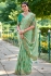Fancy Silk Saree with blouse in Seagreen and Turquoise 6216