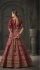Rani Pink and Rama Premium velvet bridal lehenga choli 13002