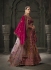 Rani Pink and Mustard Premium lycra velvet bridal lehenga choli 13003