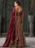 Maroon georgette embroidered bridal lehenga choli 12001