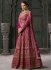 Rani Pink georgette embroidered bridal lehenga choli 12002