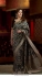Bollywood Nita Ambani inspired Banarasi semi katan silk saree in black