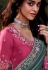 Grey organza saree with blouse 5343