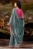 Grey organza saree with blouse 5343
