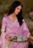 Pink organza saree with blouse 5350