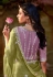 Mehndi organza saree with blouse 5355