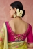 Light green brasso saree with blouse 17051