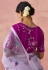 Lavender brasso saree with blouse 17044