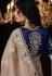 Cream shimmer saree with blouse 5324