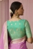 Pink viscose saree with blouse 279