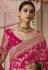 Magenta viscose saree with blouse 281