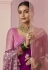 Purple viscose saree with blouse 283