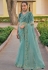 Sky blue silk saree with blouse 6906