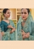 Sky blue silk saree with blouse 6906