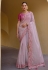 Light pink silk saree with blouse 6908