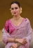 Light pink silk saree with blouse 6908