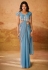 Sky blue organza designer saree DRS38