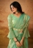 Green organza saree with blouse DRS39