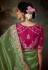 Mehndi tissue saree with blouse 5367