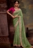 Mehndi tissue saree with blouse 5367