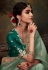Sea green tissue saree with blouse 5369