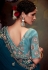 Blue tissue saree with blouse 5370