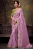 Lavender tissue saree with blouse 5371