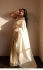 Bollywood Model Off white satin organza mirror saree