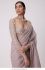 Bollywood Model Faux georgette mirror Light rose saree