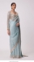 Bollywood Model Faux georgette mirror Light blue saree