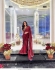 Bollywood Shraddha Kapoor inspired rangoli saree in red color