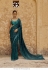 Bollywood Model Net sequins saree in Teal Green