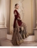 Bollywood Model Faux georgette pearl work Maroon sharara