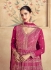 Georgette Anarkali gown dress in Rani Pink colour 10042