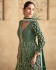 Georgette Anarkali gown dress in Green colour 10073