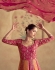 Georgette Anarkali gown dress in Pink and orange colour 10075