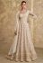 Georgette Anarkali gown wedding dress in OffWhite colour 5651