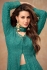 Georgette embroidered palazzo suit in Firozi colour 7513C