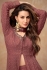 Georgette embroidered palazzo suit in Cinnamon brown colour 7513A